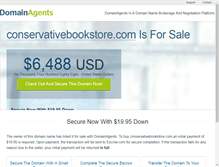 Tablet Screenshot of conservativebookstore.com